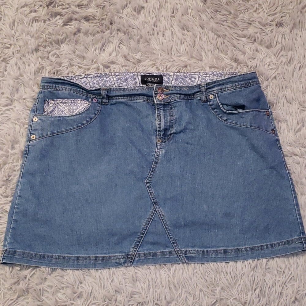 Sonoma Blue denim skirt